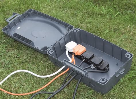 junction box for outdoor drop cords|diy weatherproof junction box.